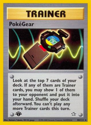 PokeGear 088/111  - Unlimited Neo Genesis - Rare