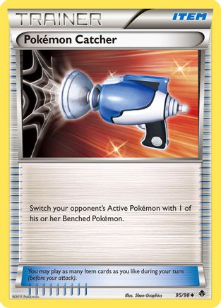 Pokemon Catcher 095/98  - Reverse Holofoil Emerging Powers - Uncommon