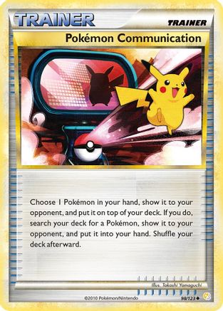 Pokemon Communication 098/123  - Reverse Holofoil HeartGold SoulSilver - Uncommon