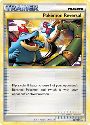 Pokemon Reversal 099/123  - Reverse Holofoil HeartGold SoulSilver - Uncommon