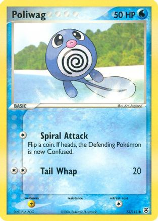 Poliwag 075/112  - Reverse Holofoil FireRed & LeafGreen - Common