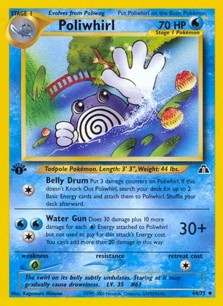 Poliwhirl 044/75  - Unlimited Neo Discovery - Uncommon