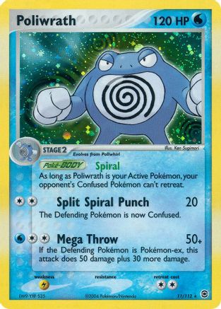 Poliwrath 011  - Holofoil FireRed & LeafGreen - Holo Rare
