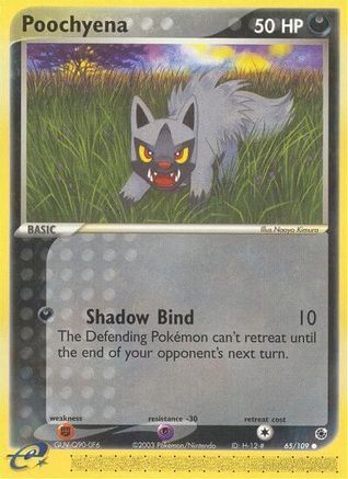 Poochyena 065/109  - Reverse Holofoil Ruby and Sapphire - Common