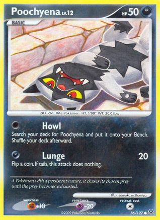 Poochyena 086/127  Platinum - Common