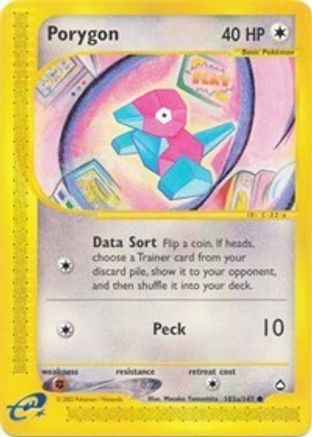 Porygon (103b) 103b  Aquapolis - Common