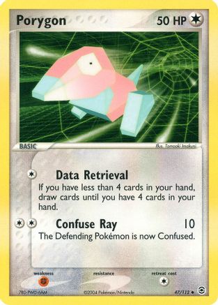 Porygon 047  - Reverse Holofoil FireRed & LeafGreen - Uncommon