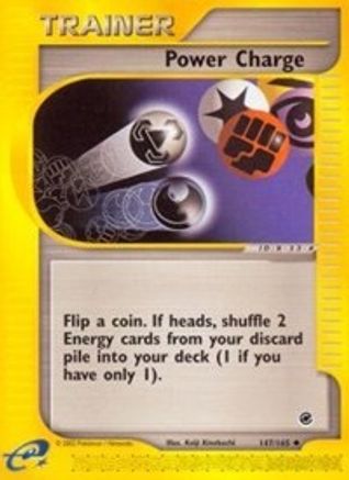Power Charge 147/165  - Reverse Holofoil Expedition - Uncommon