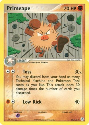 Primeape 028/112  FireRed & LeafGreen - Rare