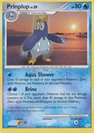 Prinplup 006  DP Trainer Kit Manaphy & Lucario - Common