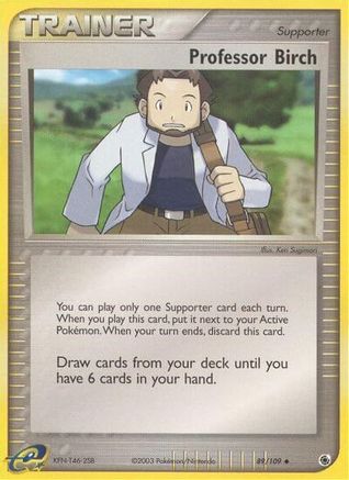 Professor Birch 089/109  - Reverse Holofoil Ruby and Sapphire - Uncommon