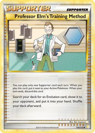 Professor Elm's Training Method 100  HeartGold SoulSilver - Uncommon