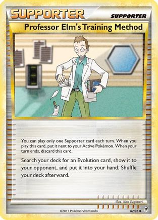 Professor Elm's Training Method 082  - Reverse Holofoil Call of Legends - Uncommon