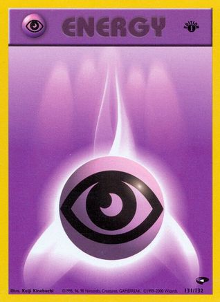 Psychic Energy 131/132  - 1st Edition Gym Challenge - Common