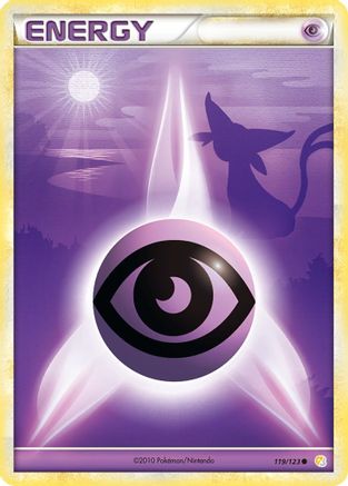 Psychic Energy 119/123  - Reverse Holofoil HeartGold SoulSilver - Common