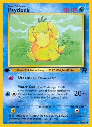 Psyduck 065/82  - 1st Edition Team Rocket - Common