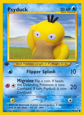 Psyduck 079/105  - Unlimited Neo Destiny - Common