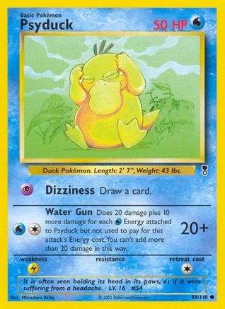 Psyduck 088/110  - Reverse Holofoil Legendary Collection - Common