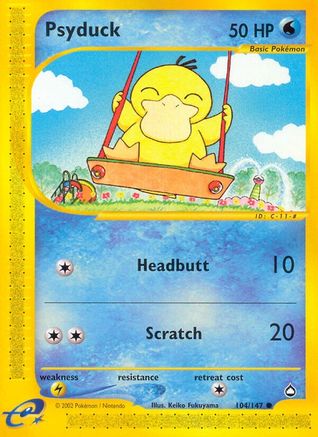 Psyduck 104  Aquapolis - Common