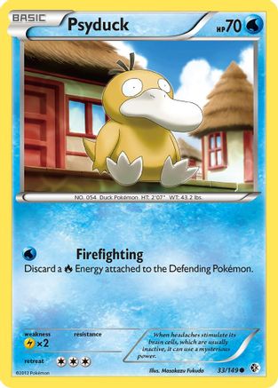 Psyduck (33) 033/149  - Reverse Holofoil Boundaries Crossed - Common