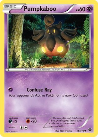 Pumpkaboo 056  - Reverse Holofoil XY Base Set - Common