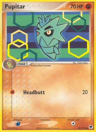 Pupitar 058/101  - Reverse Holofoil Dragon Frontiers - Common