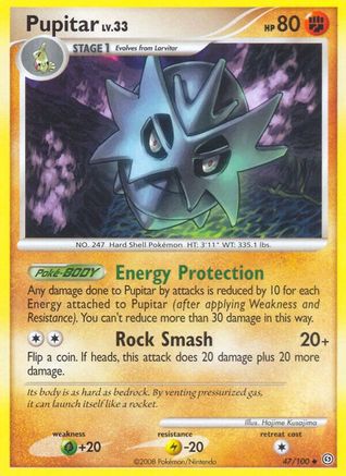 Pupitar 047/100  - Reverse Holofoil Stormfront - Uncommon