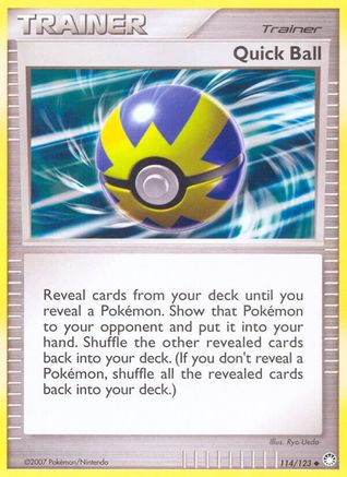 Quick Ball 114/123  Mysterious Treasures - Uncommon