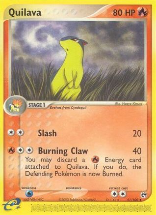 Quilava 051/100  Sandstorm - Uncommon