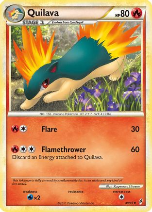Quilava 049/95  - Reverse Holofoil Call of Legends - Uncommon