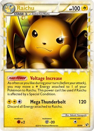 Raichu (Prime) 083  - Holofoil Undaunted - Ultra Rare