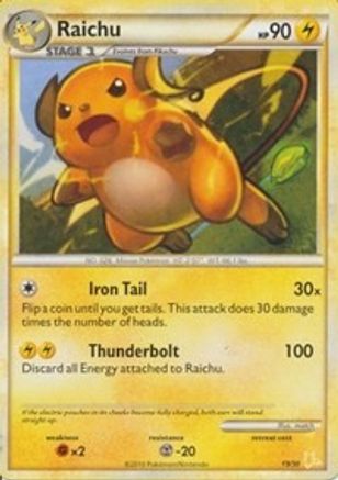 Raichu (#19 Non 019  HGSS Trainer Kit Gyarados & Raichu - Common
