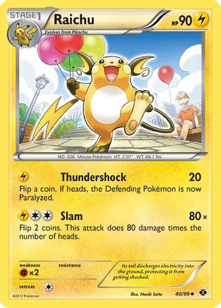 Raichu 040/99  Next Destinies - Uncommon