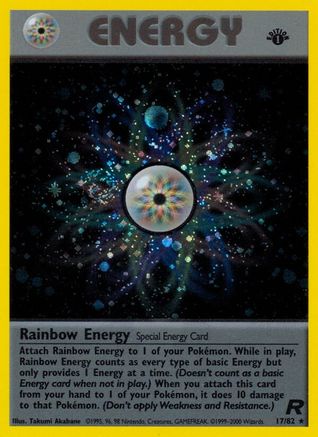 Rainbow Energy (17) 017/82  - Unlimited Holofoil Team Rocket - Holo Rare