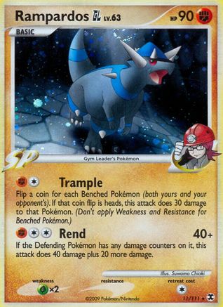 Rampardos GL 011  - Reverse Holofoil Rising Rivals - Holo Rare