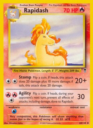 Rapidash 060/110  - Reverse Holofoil Legendary Collection - Uncommon
