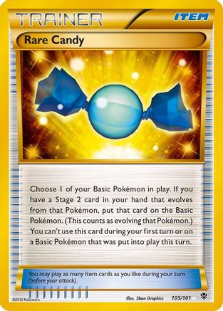Rare Candy (105 Secret Rare) 105  - Holofoil Plasma Blast - Secret Rare