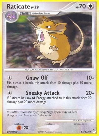 Raticate 061  Secret Wonders - Uncommon