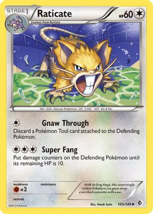 Raticate 105  Boundaries Crossed - Uncommon