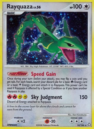 Rayquaza 014  - Reverse Holofoil Legends Awakened - Holo Rare