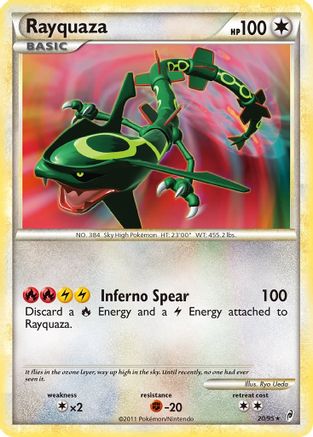 Rayquaza 020  - Reverse Holofoil Call of Legends - Holo Rare