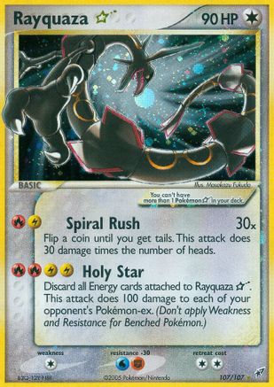 Rayquaza Star 107  Deoxys - Ultra Rare