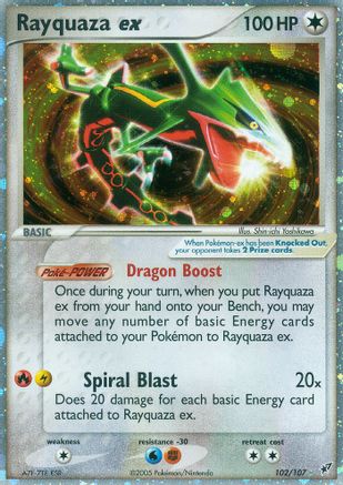 Rayquaza ex 102  Deoxys - Ultra Rare
