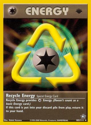 Recycle Energy 105/111  - Unlimited Neo Genesis - Rare