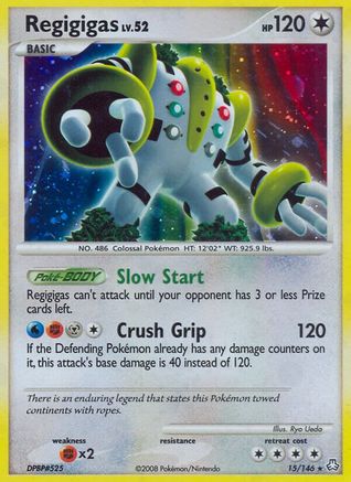 Regigigas (15) 015  - Reverse Holofoil Legends Awakened - Holo Rare