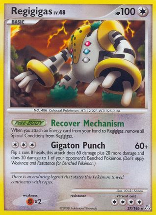Regigigas (37) 037  - Reverse Holofoil Legends Awakened - Rare