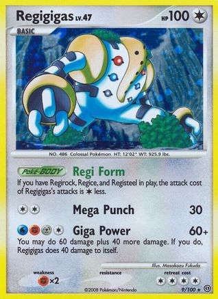 Regigigas 009  - Holofoil Stormfront - Holo Rare