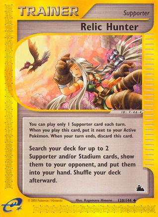 Relic Hunter 120  - Reverse Holofoil Skyridge - Uncommon