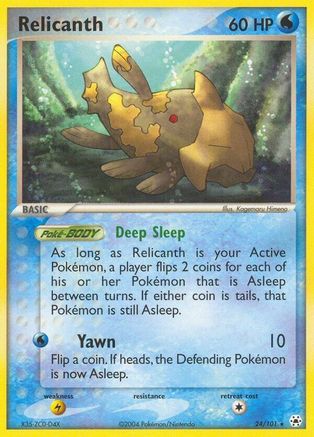 Relicanth 024  - Reverse Holofoil Hidden Legends - Rare