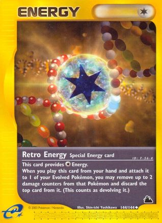 Retro Energy 144  - Reverse Holofoil Skyridge - Uncommon